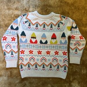 Hanna Andersson like new boys holiday gnome sweater size 6-7